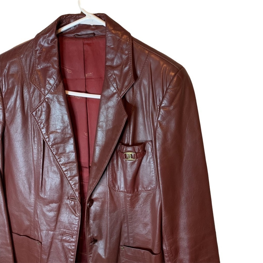 Vintage Aigner Leather Jacket - Picture 4 of 9